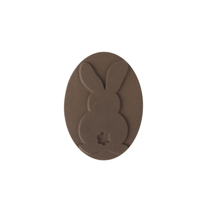 Bunny label made from natural rubber