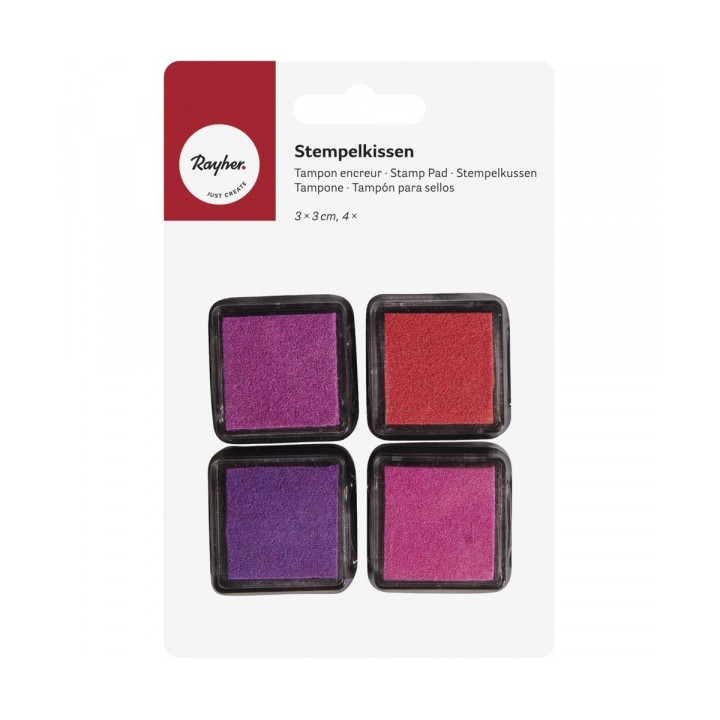 Set de 4 mini tampons encreurs