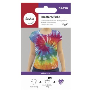Buy Batik hand dye violet online | basteldepot.ch