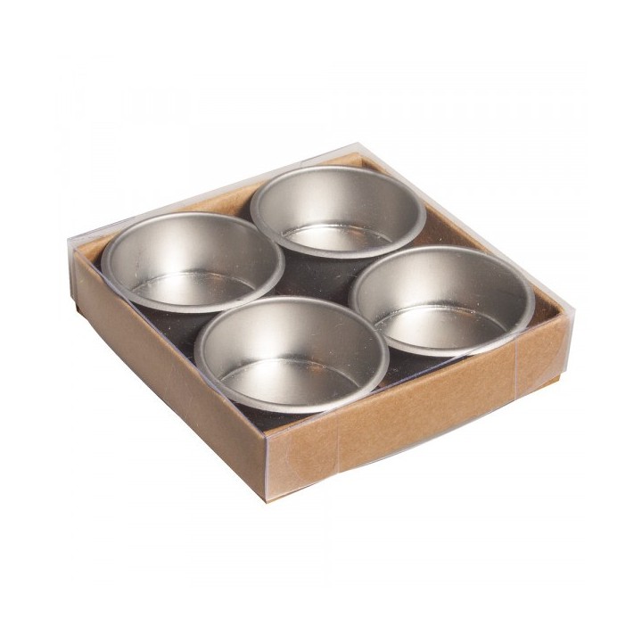 Porte-bougies à réchaud en métal 1cm set de 4