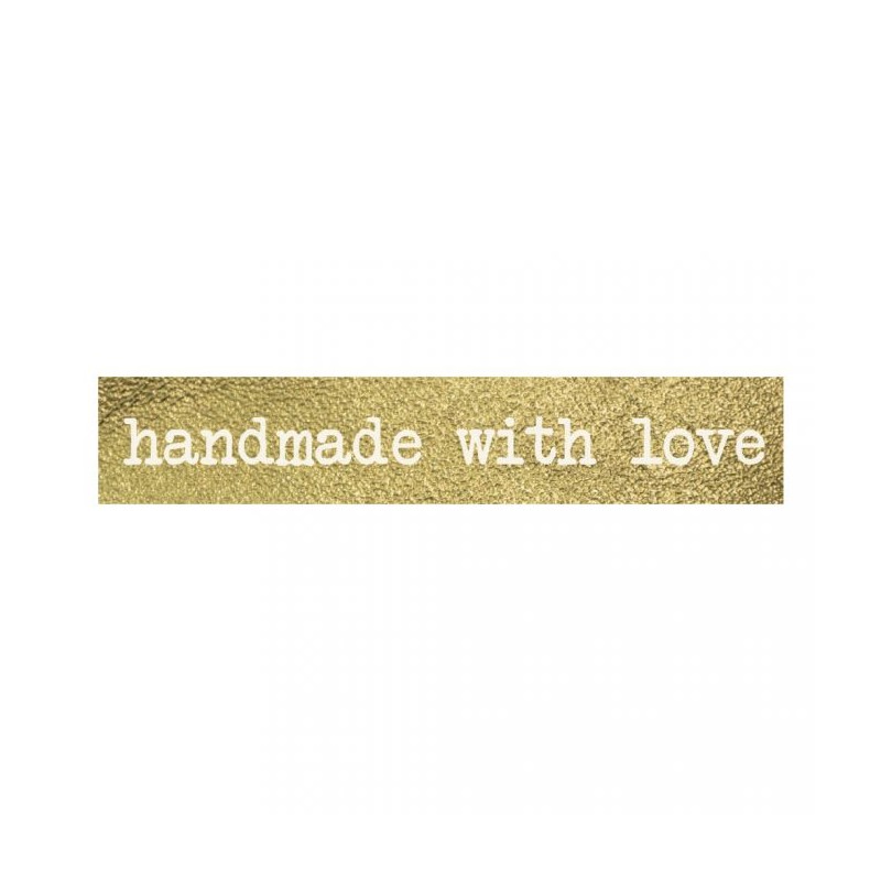 Washi Tape "handmade with love" 10m Gold