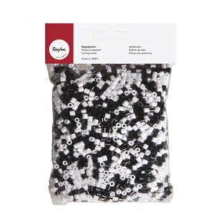 Bügelperlen Mix schwarz/weiss 5mm 3000 Stk.