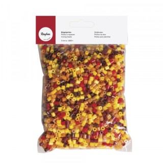 Ironing beads mix yellow/orange/brown 5mm 3000 pcs.