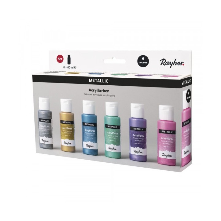 Acrylfarben Set Metallic