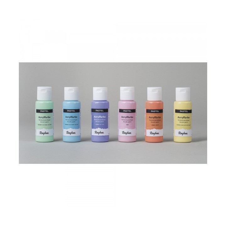 Acrylic Colours Set Pastel Set of 6