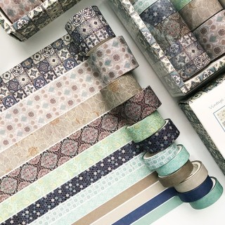 Washi Tape set de 12 pièces de style antique