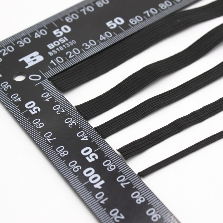 Banda elastica 6mm Nero 120m