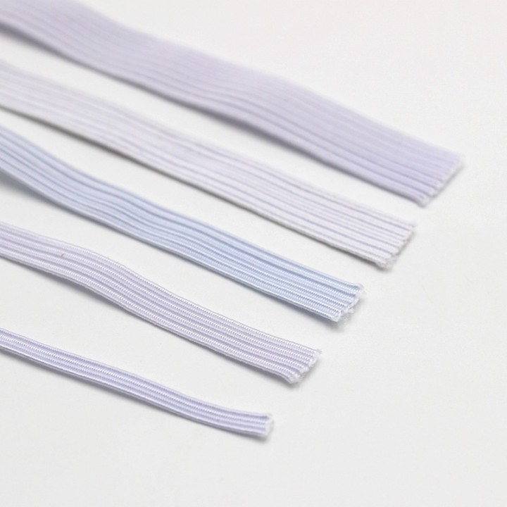 Gummizug Elastikband 6mm Weiss 120m