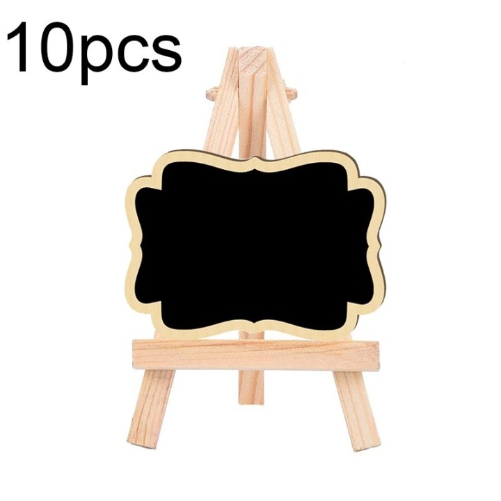 10er Set Mini Holz Staffelei zur Beschriftung