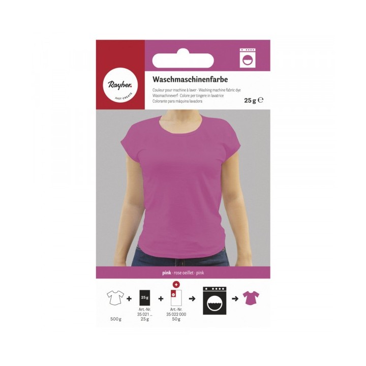 Waschmaschinenfarbe pink 25g