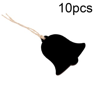 10 pcs. Wooden pendant with cord bell