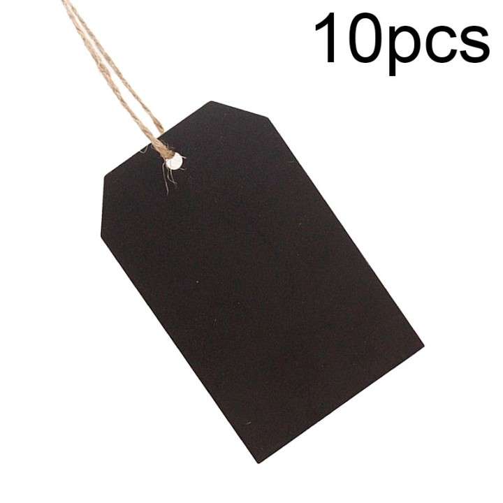 10 pcs. Pendentif en bois avec cordon carré