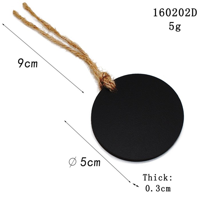 10 pcs. Wooden pendant with cord round