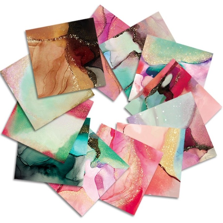 48 pcs Scrapbooking Paper 160g 15.2x15.2cm "Patterned Paper