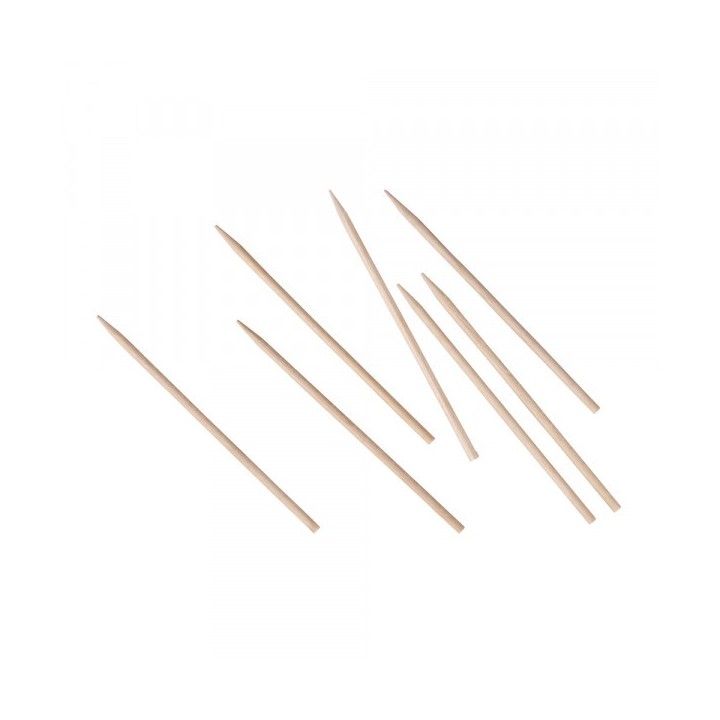 50 Stk. Holz Spiesse 3mm / 10cm natur
