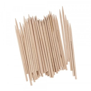 50 Stk. Holz Spiesse 3mm / 10cm natur