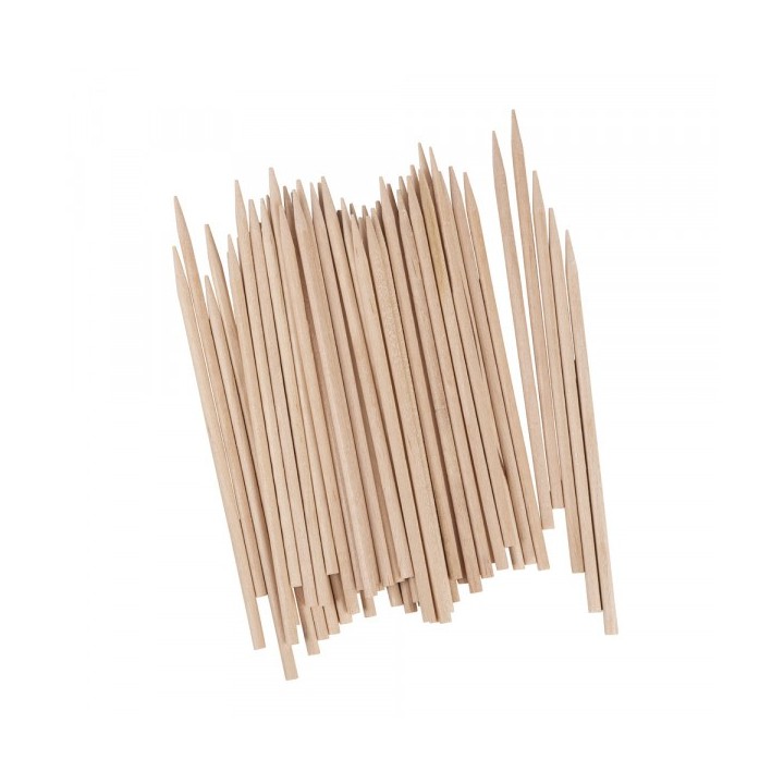 50 Stk. Holz Spiesse 3mm / 10cm natur