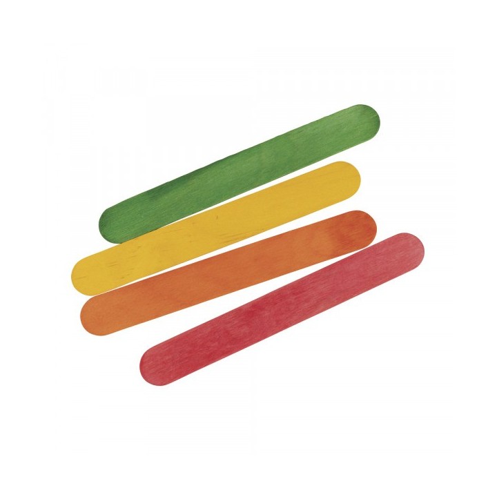 36 pcs. Bois de bricolage 15cm x 2cm multicolore