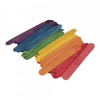 36 pcs. Bois de bricolage 15cm x 2cm multicolore