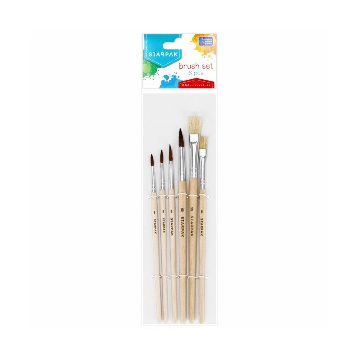 Brush set 6 pieces