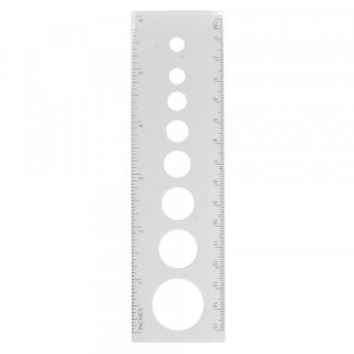 Règle / gabarit de quilling avec cercles