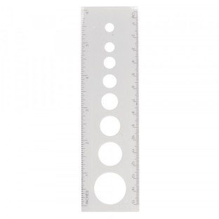 Quilling ruler / template with circles