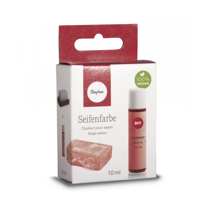 Colore per sapone rosso fuoco 10ml