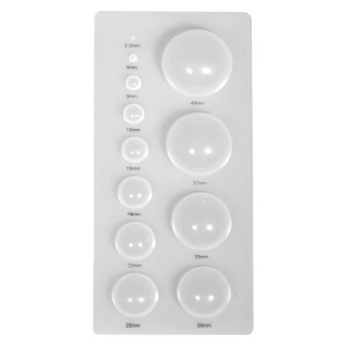 Quilling stencil hemispheres