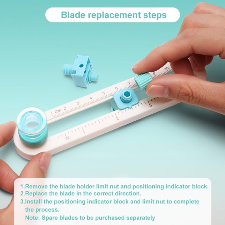 taglierina circolare manuale rotante a 360 gradi