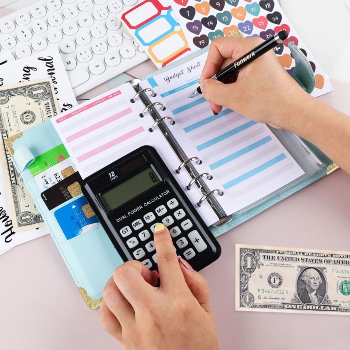 A6 planificateur de budget / carnet de notes turquoise