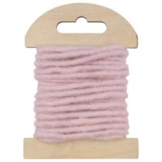 Wool cord with jute core 3.5m ø 5mm Pale pink