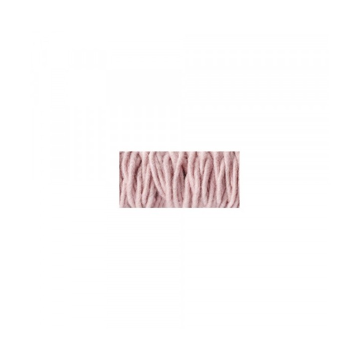 Cordon de laine avec âme de jute 3.5m ø 5mm rose pâle