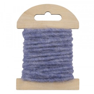 Cordon de laine avec âme de jute 3.5m ø 5mm lavande