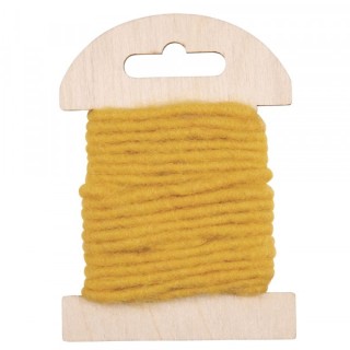 Wool cord with jute core 3.5m ø 5mm Yellow