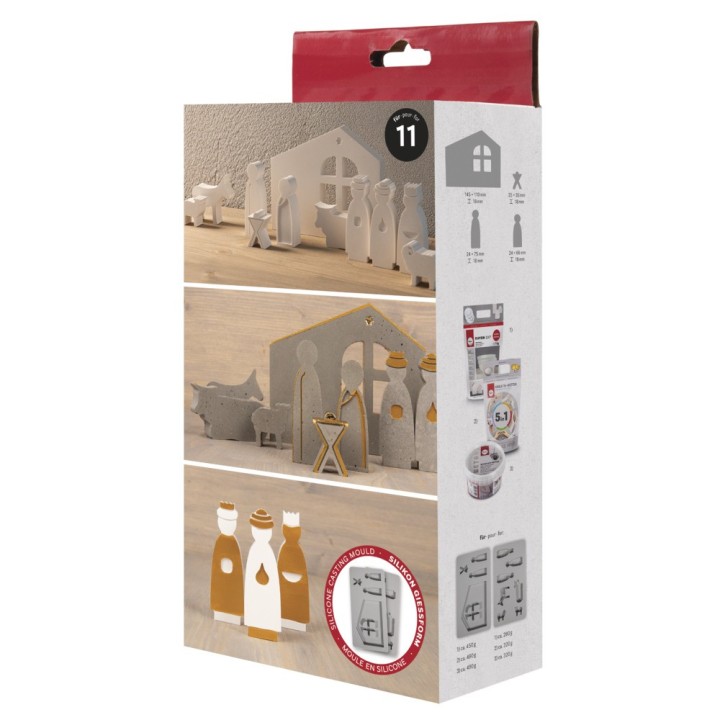 Rayher Moule en silicone Crèche