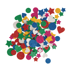 Moosgummi Glitter-Mix bunt