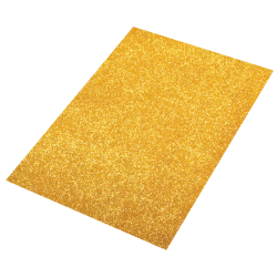 Moosgummi Glitter Platte Gold