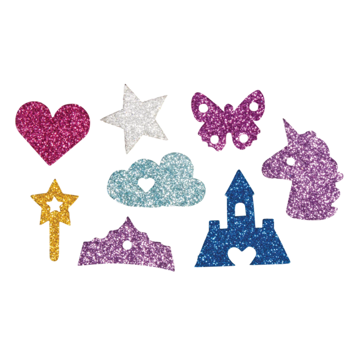 Moosgummi Märchen Mix Glitter 80 Stk.