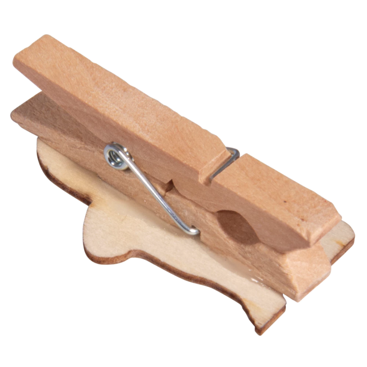 Rayher Holzklammer Hasen 6 Stk. Bunt