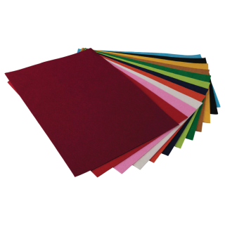 Rayher Textile Felt Mix 12 pieces coloured