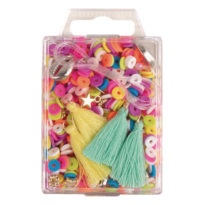 Rayher Heishi Bead Set Polymer Clay Coloured