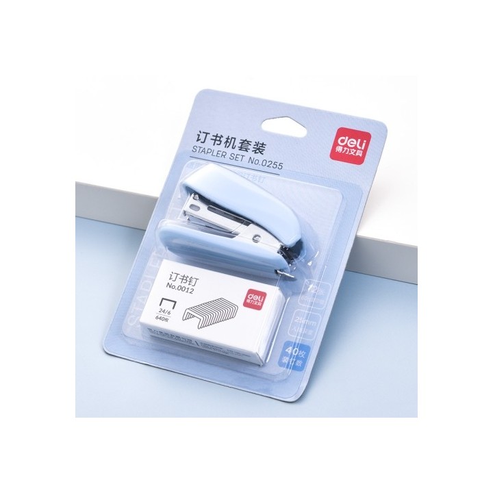 Deli Mini Bostitch Set Blau