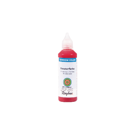 Rayher peinture pour fenêtres rouge royal 80ml