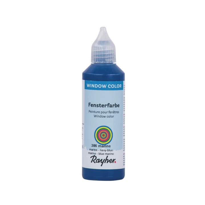 Rayher window paint navy blue 80ml