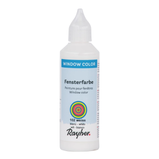 Rayher Fensterfarbe Weiss 80ml