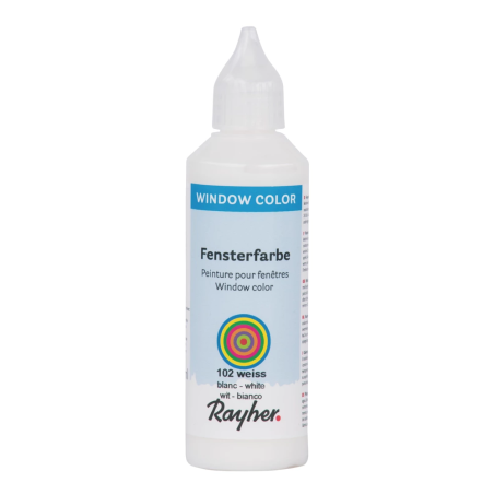 Rayher peinture pour fenêtres blanc 80ml