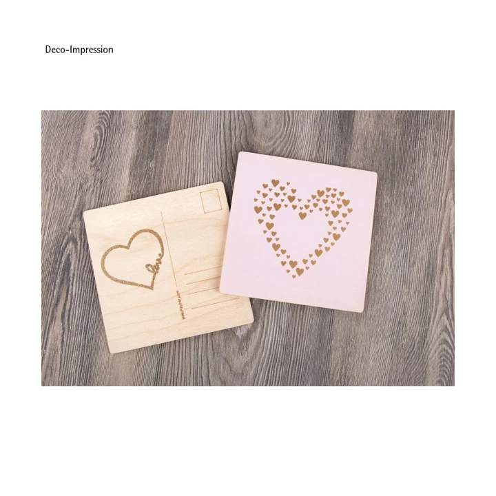 Rayher Holz Postkarte Natur 2 Stück