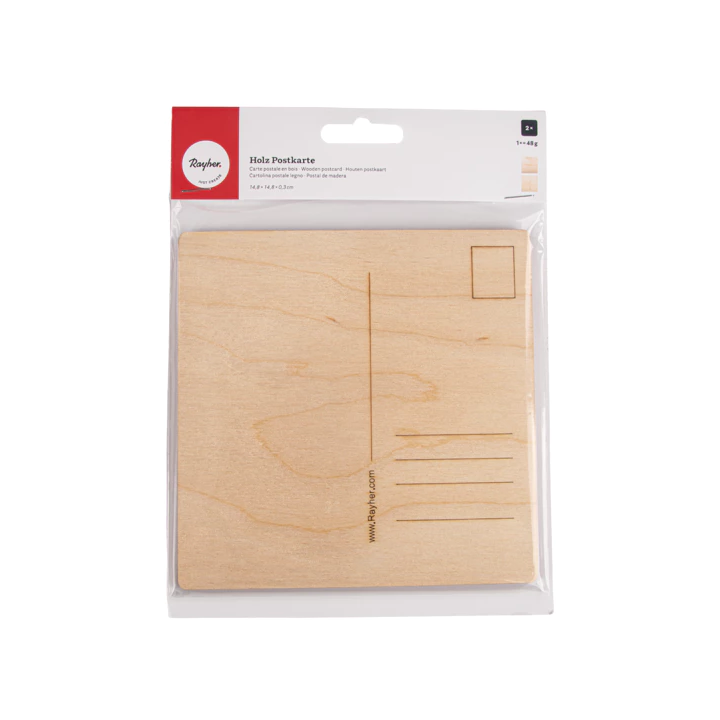 Rayher wood postcard nature 2 pieces