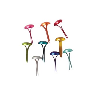 Rayher 100 pcs. Agrafes à tête ronde Coloré