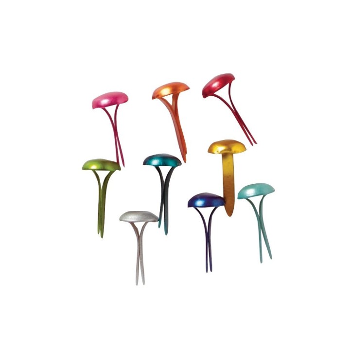 Rayher 100 pcs. Round head staples coloured